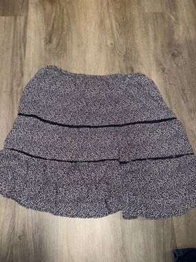 Sienna Sky Black and White Ditsy Floral Circle Skirt